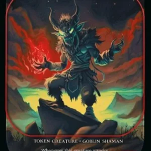 Magic: The Gathering Goblin Shaman Token (Red 2/2)