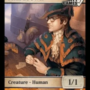 Magic: The Gathering Human Token (White 1/1) (V.1)