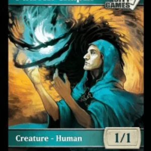 Magic: The Gathering Human Token (Blue 1/1)