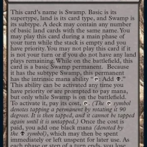 Magic: The Gathering Swamp