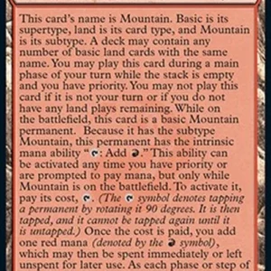 Magic: The Gathering Mountain