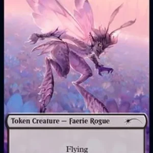 Magic: The Gathering Faerie Rogue Token (Black 1/1) (V.3)
