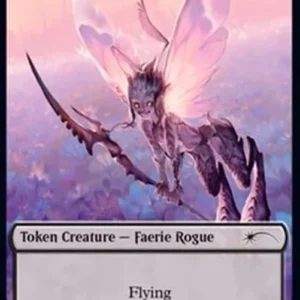 Magic: The Gathering Faerie Rogue Token (Black 1/1) (V.2)