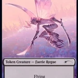 Magic: The Gathering Faerie Rogue Token (Black 1/1) (V.1)