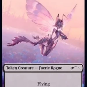 Magic: The Gathering Faerie Rogue Token (Black 1/1) (V.4)