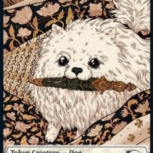 Magic: The Gathering Dog Token (W 1/1) // Cat Token (G 1/1)