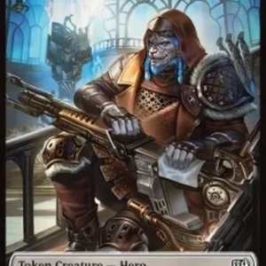 Magic: The Gathering Hero Token (W 1/1) // Bird Token (U 1/1 Flying, Vigila