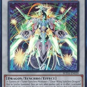Yu-Gi-Oh! SUDA Crystal Clear Wing Over Synchro Dragon (V.1 - Ultra Rare)