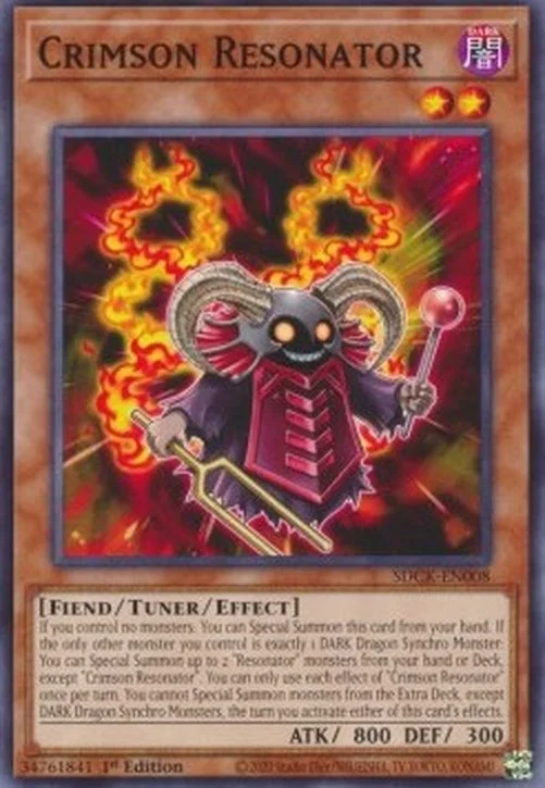 Yu-Gi-Oh! SDCK Crimson Resonator