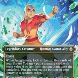 Magic: The Gathering Aang, at the Crossroads // Aang, Destined Savior (V.1)