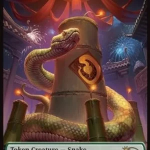 Magic: The Gathering Snake Token (Green 1/1)