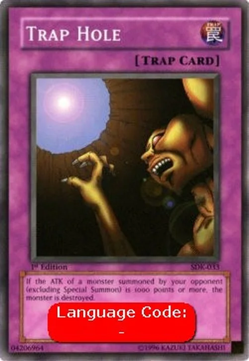 Yu-Gi-Oh! SDK Trap Hole (V.2 - Common)