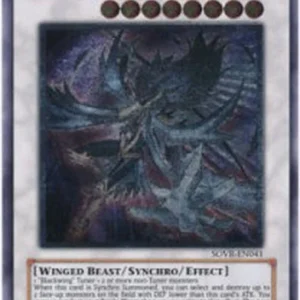 Yu-Gi-Oh! SOVR Blackwing - Silverwind the Ascendant (V.2 - Ultimate Rare)