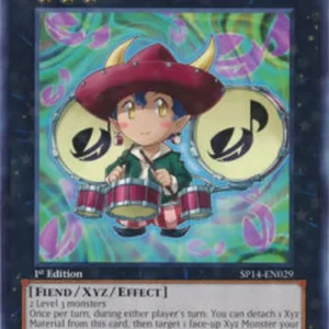 Yu-Gi-Oh! SP14 Temtempo the Percussion Djinn (V.2 - Starfoil Rare)