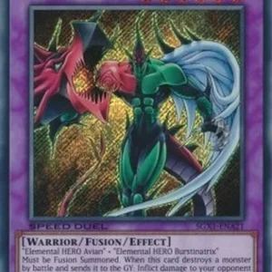 Yu-Gi-Oh! SGX1 Elemental HERO Flame Wingman (V.2 - Secret Rare)