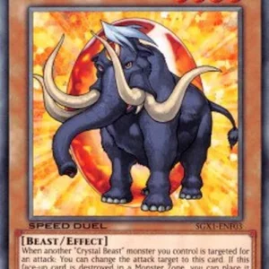 Yu-Gi-Oh! SGX1 Crystal Beast Amber Mammoth