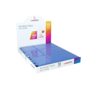 Battle Spirits Saga 50 Gamegenic 18-Pocket Side-Loading Pages (Blue)