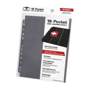 Battle Spirits Saga 10 Ultimate Guard 18-Pocket Side-Loading Pages (Gray)