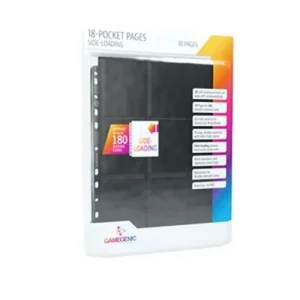 Battle Spirits Saga 10 Gamegenic 18-Pocket Side-Loading Pages (Black)