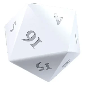 Battle Spirits Saga Ultra Pro Vivid Heavy Metal D20 Dice - White (2ct)