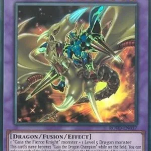 Yu-Gi-Oh! ROTD Gaia the Magical Knight of Dragons (V.1 - Super Rare)
