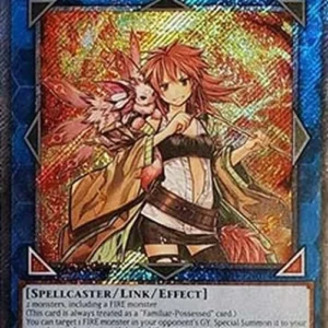 Yu-Gi-Oh! RA04 Hiita the Fire Charmer, Ablaze (V.4 - Platinum Secret Rare)