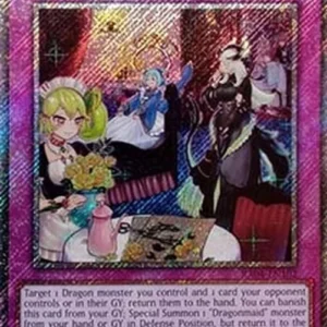 Yu-Gi-Oh! RA04 Dragonmaid Tidying (V.4 - Platinum Secret Rare)