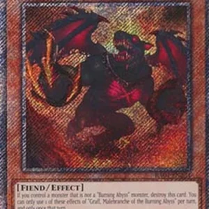 Yu-Gi-Oh! RA04 Graff, Malebranche of the Burning Abyss (V.1 - Platinum Secr