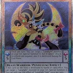 Yu-Gi-Oh! RA04 Lunalight Tiger (V.4 - Platinum Secret Rare)