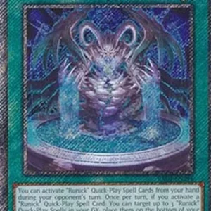 Yu-Gi-Oh! RA04 Runick Fountain (V.1 - Platinum Secret Rare)