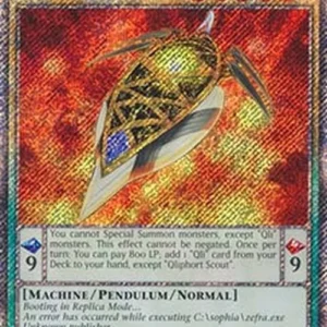 Yu-Gi-Oh! RA04 Qliphort Scout (V.1 - Platinum Secret Rare)
