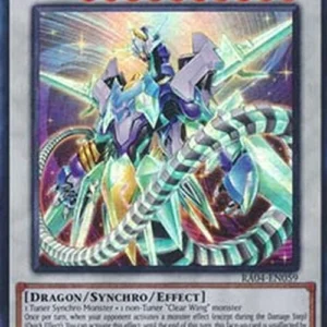 Yu-Gi-Oh! RA04 Crystal Clear Wing Synchro Dragon (V.1 - Super Rare)