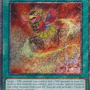 Yu-Gi-Oh! RA04 Circle of the Fire Kings (V.1 - Platinum Secret Rare)