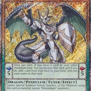 Yu-Gi-Oh! RA04 Luster Pendulum, the Dracoslayer (V.1 - Platinum Secret Rare
