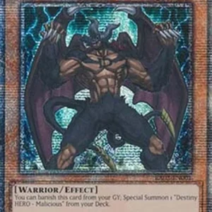 Yu-Gi-Oh! RA03 Destiny HERO - Malicious (V.5 - Quarter Century Secret Rare)
