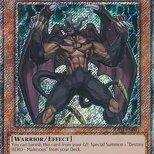 Yu-Gi-Oh! RA03 Destiny HERO - Malicious (V.4 - Platinum Secret Rare)