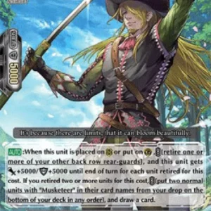 Cardfight!! Vanguard D-VS04 Cherry Blossom Musketeer, Augusto [V Format]