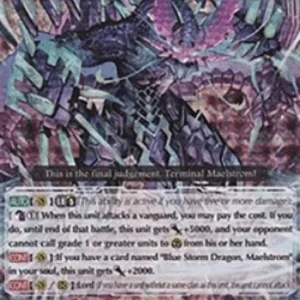 Cardfight!! Vanguard BT09 Blue Storm Supreme Dragon, Glory Maelstrom [G For
