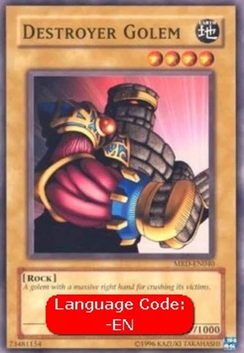 Yu-Gi-Oh! MRD Destroyer Golem (V.3 - Common)