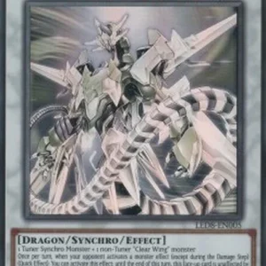 Yu-Gi-Oh! LED8 Crystal Clear Wing Synchro Dragon (V.2 - Ghost Rare)