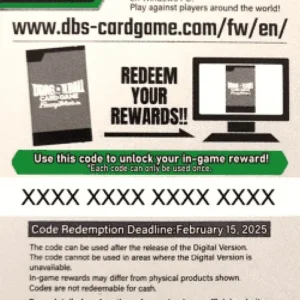 Dragon Ball Super FS03 Online Code Card (Starter Deck) (FS03)
