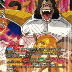 Dragon Ball Super P Great Ape Vegeta, Last-Ditch Transformation