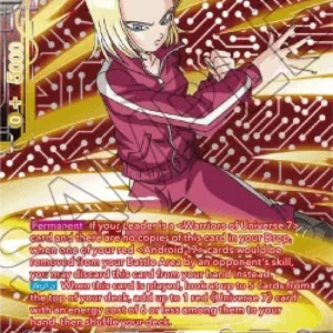 Dragon Ball Super BT20 Android18, Selfless Savior (V.3 - Rare)
