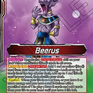 Dragon Ball Super BT24 Beerus // Beerus, Pursuing the Power of the Gods (V.