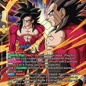 Dragon Ball Super BT24 SS4 Son Goku & SS4 Vegeta, Striking a Weak Point (V.